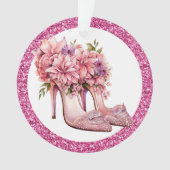 Bling me op hoge hakken ornament (voorkant)