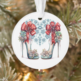 Bling me op hoge hakken ornament