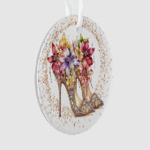 Bling me op hoge hakken ornament (voorkant)