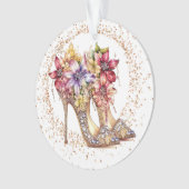 Bling me op hoge hakken ornament (voorkant)