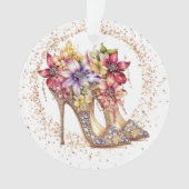 Bling me op hoge hakken ornament (voorkant)