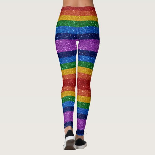 Bling me op Regenboog 5 Pop Mode Leggings (Achterkant)