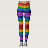 Bling me op Regenboog 5 Pop Mode Leggings (Voorkant)