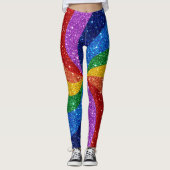 Bling Me Up Rainbow Pop Mode Leggings (Voorkant)