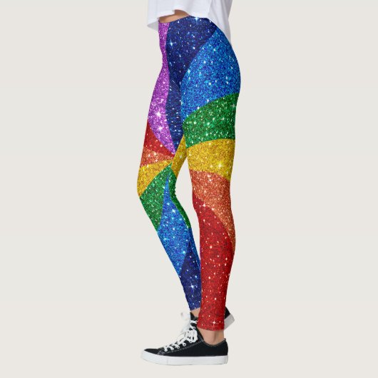 Bling Me Up Rainbow Pop Mode Leggings (Links)