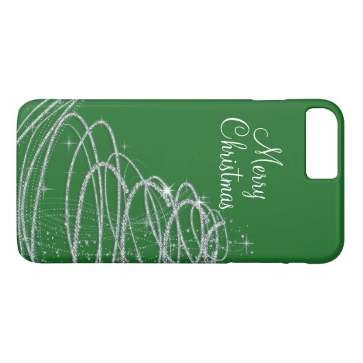 Bling Merry kerstboom Case-Mate iPhone Case (Achterkant (Horizontaal))