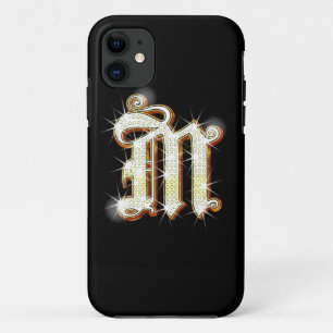 Bling Monogram M iPhone 5 Hoesje