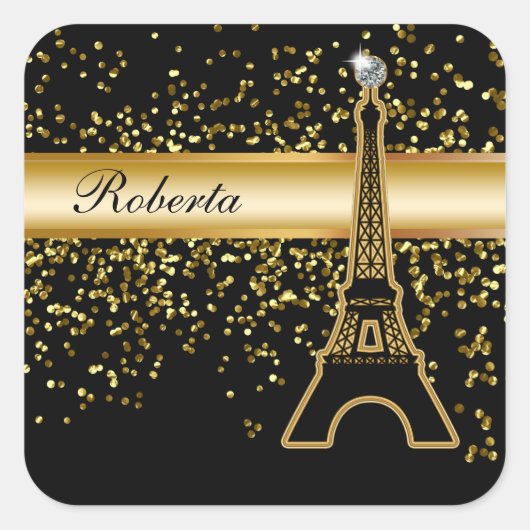 Bling-monogram Stickers (Voorkant)