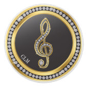 Bling Music Note Cabinet Knobs Keramische Knop (Voorkant)
