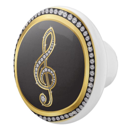 Bling Music Note Cabinet Knobs Keramische Knop (Rechts)