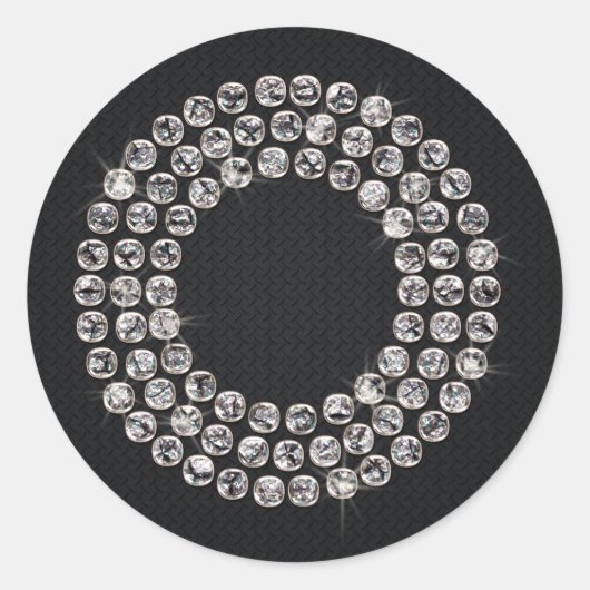 bling - O Ronde Sticker (Voorkant)