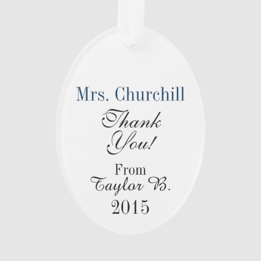 Bling Owl for Teacher/Anyany Ornament (achterkant)