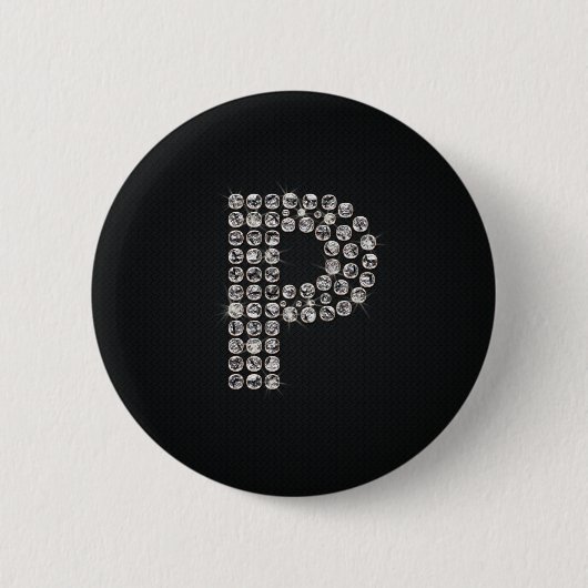 bling - P Ronde Button 5,7 Cm (Voorkant)