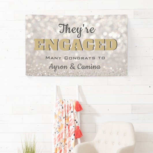 Bling! Perfect Engagement party banner (Insitu)