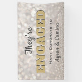 Bling! Perfect Engagement party banner (Verticaal)