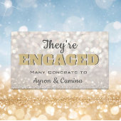 Bling! Perfect Engagement party banner