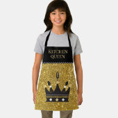 Bling! Queen of Kitchen All-Over Print Apron Schort (Insitu)