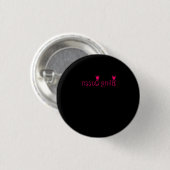 Bling Queen Reverse Pink Paparazzi Live Mirror Ronde Button 3,2 Cm (Voorkant /achterkant)