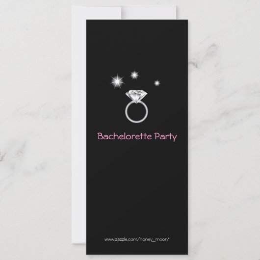 Bling Ring Bachelorette Kaart (Achterkant)