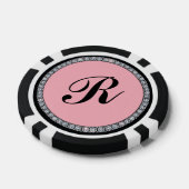Bling ring monogram poker chip (Enkel)