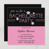 Bling Ring Pink Bachelorette Party 2 Kaart (Voorkant / Achterkant)