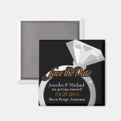 Bling Ring Sla de datum op Magneet (Voorkant / Achterkant)
