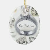 Bling Rings Personalized Ornament (Rechts)