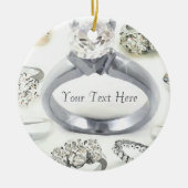 Bling Rings Personalized Ornament (Voorkant)