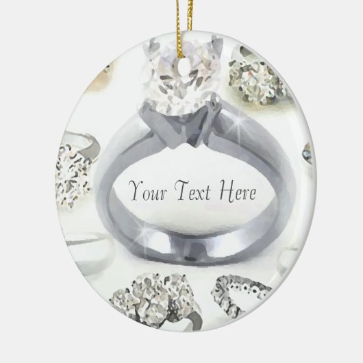 Bling Rings Personalized Ornament (Links)