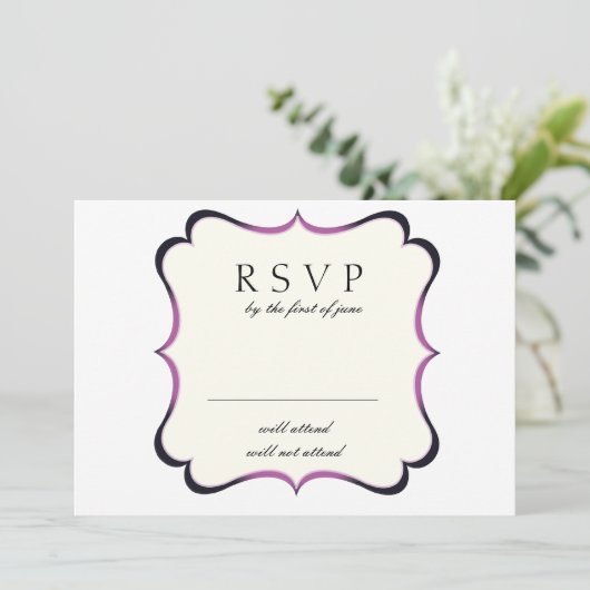 Bling - RSVP-kaarten Kaart (Staand voorkant)