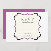 Bling - RSVP-kaarten Kaart (Voorkant / Achterkant)