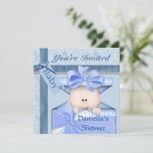 Bling & SCHATTIG Baby shower Kaart (Staand voorkant)