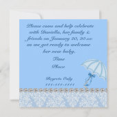 Bling & SCHATTIG Baby shower Kaart (Achterkant)