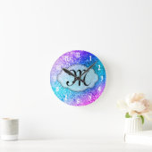 Bling schittert Klok van de Muur van het Monogram (Huis)