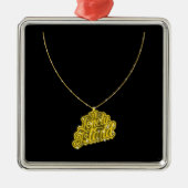 Bling Small Metalen Ornament (Voorkant)