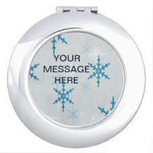 Bling Snowflakes gepersonaliseerde compacte spiege