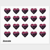 Bling Sparkle Diamond Glitter Leopard Pink Hart Sticker (Vel)