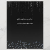 Bling Sparkle Elegant Glamor Event Flyer Poster (Achterkant)