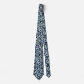 Bling & Sparkle | Luxe Oceaanblauwe Geode Halsband Stropdas (Voorkant)