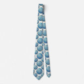 Bling & Sparkle | Luxe Oceaanblauwe Geode Halsband Stropdas (Voorkant)