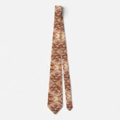Bling & Sparkle | Luxe Roze Gouden Geode Nekband Stropdas (Voorkant)