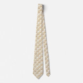 Bling & Sparkle | Luxe Wit Goud Geode Halsband Stropdas (Voorkant)
