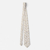Bling & Sparkle | Luxe Wit Goud Geode Halsband Stropdas (Achterkant)