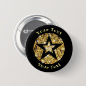 Bling Star-ontwerp Ronde Button 5,7 Cm (Voorkant /achterkant)