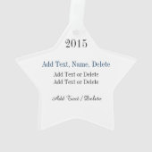 Bling Star-Ornament Ornament (achterkant)