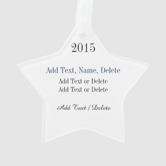 Bling Star-Ornament Ornament (achterkant)