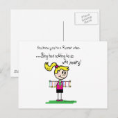 Bling van de Runner Briefkaart (Voorkant / Achterkant)