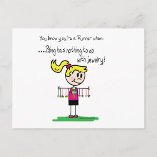 Bling van de Runner Briefkaart