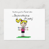 Bling van de Runner Briefkaart (Voorkant)