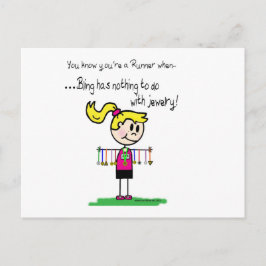 Bling van de Runner Briefkaart